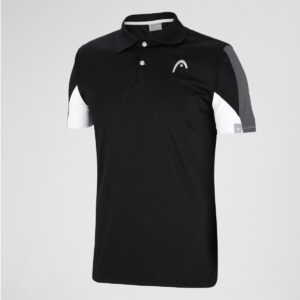 HEAD CLUB 22 TECH POLO HOMBRE (NEGRO)