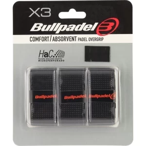 BULLPADEL COMFORT ABSORVENT x3 (NEGRO)